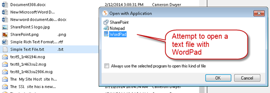 webdav-path-not-valid-sharepoint-fix-cameron-dwyer-05-open-with-wordpad